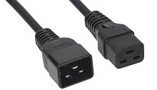 Cabeus PC-IEC19-IEC20-5M Кабель питания IEC 320 C19 - IEC 320 C20 (3x1.5), 16A, прямая вилка, 5м | код 9556c | Cabeus