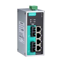 Коммутатор EDS-P206A-4PoE-M-SC-T Ethernet Switch 1 x 10/100BaseTX, 1 x 100BaseFx MM port, 4 x PoE, SC, t:-40/+75 | код 00-06049522 | MOXA