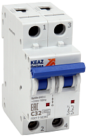 Выключатель автоматический модульный OptiDin BM63-2B10-10-ОМ4-РЕГ | код 361291 | КЭАЗ