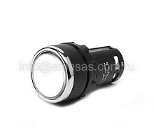 Кнопка моноблочная круглая без фиксации, белая (1Н3), MB200DB | код MB200DB | EMAS