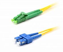 Патч-корд оптический TWT, PVC, дуплексный, LC/APC-SC/UPC, SM OS2, 1.5 м | код TWT-2LC-2SC/SAU-1.5 | TWT