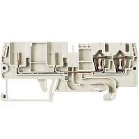 Сдвоенная клемма для подключения разъема, тип фиксации провода: пружинный, номинальное сечение: 2,5 мм кв., 32A, 500V, ширина: 5 мм, цвет: желто-зеленый, тип монтажа: DIN 35 | код 56.703.2155.0 | Wieland