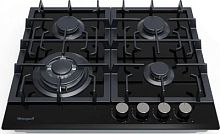 Газовая варочная поверхность Weissgauff HGG 641 BV черный | код 1726454 | WEISSGAUFF