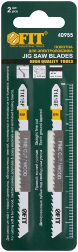 Полотна по дереву, Bimetal, шлифованные под свободным углом зубья, 100/74/2.5 мм (T101BF), 2 шт | код 40955 | FIT фото 3 Полотна по дереву, Bimetal, шлифованные под свободным углом зубья, 100/74/2.5 мм (T101BF), 2 шт | код 40955 | FIT фото 3