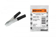 Зажим крокодил ЗК 15А 75мм черный (10шт) TDM | код SQ0541-0012 | TDM