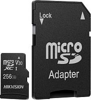 Флеш карта microSDXC 256GB Hikvision HS-TF-C1(STD)/256G/Adapter C1 V30 + adapter | код 1848129 | Hikvision