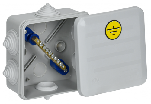 Коробка КУП КМ41361 100х100х50мм IP44 6 вв. (7035) IEK | код UKO21-100-100-050-K41-55U | IEK Коробка КУП КМ41361 100х100х50мм IP44 6 вв. (7035) IEK | код UKO21-100-100-050-K41-55U | IEK