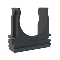 Держатель с защелкой, д.25мм, черный | код 51025N | DKC