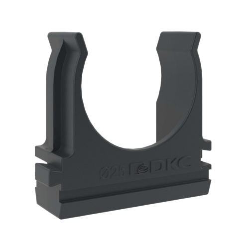 Держатель с защелкой, д.25мм, черный | код 51025N | DKC