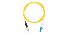Шнур NIKOMAX волоконно-оптический, переходной, одномодовый 9/125мкм, стандарта OS2, FC/UPC-LC/UPC, одинарный, LSZH нг(A)-HFLTx, 2мм, желтый, 5м | код NMF-PC1S2C2-FCU-LCU-005 | NIKOMAX