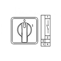800 006, CS050090M, Двухпозиционные Переключатели Вкл-Выкл (0-1), 1 FAZ 50 A 60градус. | код 0.0.0.8.00006 | KLEMSAN
