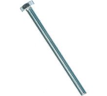 Болт DIN933 M8х90 полная резьба шестигранная глова класс прочности 5.8 покрытие цинк | код DIN933-M8x90ZN | Крепдил