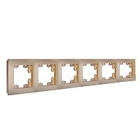 Рамка 6-м Афина стеклянная шампань UNIVersal 2283