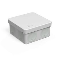 Коробка распределительная 60-0210м для прямого монтажа двухкомпонентная безгалогенная (HF) 80х80х40 (8шт/уп) Промрукав | код 60-0210м | ПРОМРУКАВ