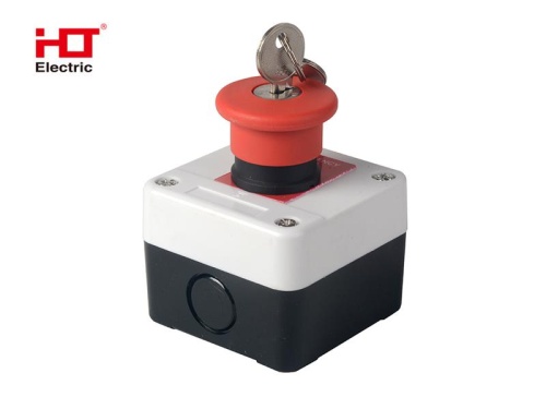 Пост управления кнопочный ПКУ-184 Аварийный с ключом HLT | код 085-19-013 | HLT