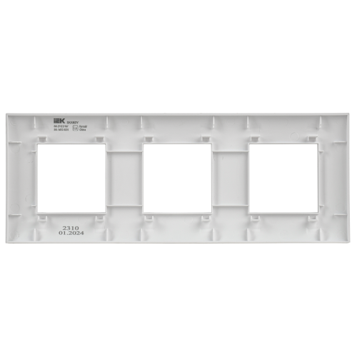 SKANDY Рамка 3-местная SK-F03W арктический белый IEKновинка | код SK-M32-K01 | IEK фото 3