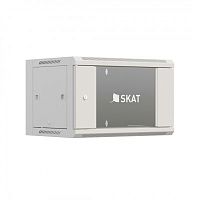 SKAT TB-15W645GF Шкаф настенный телекоммуникационный 15U 600х450х770мм, дверь стеклянная | код 4416 | БАСТИОН