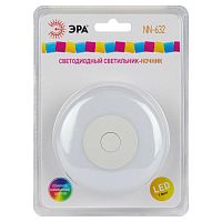 Ночник - светильник светодиодный NN-632-SW-W в розетку с выключателем белый | код Б0057215 | ЭРА