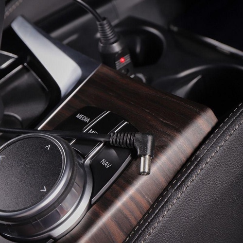 Автозарядка с индикатором, разъем 2.5х5.5, АЗУ, шнур спираль 1.5 м, | код 16-0234 | REXANT фото 3