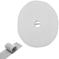 Лента-липучка многоразовая RUICHI 20 мм, длина 5 м, белая | код 114763 | Ruichi