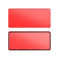 Фланец сплошной для корпусов ST, тип 1, 243х103 мм, красный RAL3020 | код R5FSST00-RAL3020 | DKC