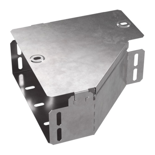 Переходник левый с крышкой Стандарт 200х100х80 Промрукав | код PR16.0491 | ПРОМРУКАВ