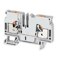 Зажим пружинный с нажимной кнопкой PT-4мм2 32A HLT | код 081-25-013 | HLT