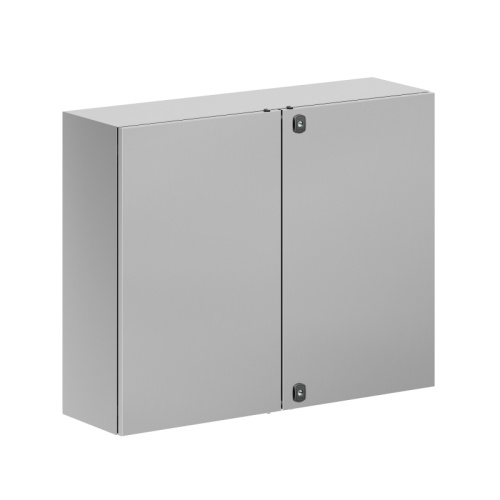 Корпус навесной STH с М/П двухдверный из нержавеющей cтали AISI304 ВxШxГ 800x1000x300 мм, с фланцем, IP55 | код R5STH0813F-304 | DKC