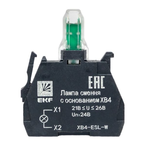 Лампа сменная c основанием XB4 белая 24В PROxima | код XB4-ESL-W | EKF фото 3