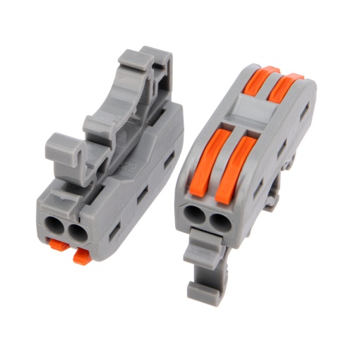 Клемма СМК 222-422D проходная 2-полюсная, с креплением на DIN-рейку (0,08-4 мм?), серая (5 шт./уп.) REXANT | код 07-5239-05 | REXANT Клемма СМК 222-422D проходная 2-полюсная, с креплением на DIN-рейку (0,08-4 мм?), серая (5 шт./уп.) REXANT | код 07-5239-05 | REXANT