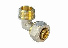 Угольник обжимной с переходом на НР 20х3/4дюйм (160/10) К | код VF.353.N.020034 | VALFEX