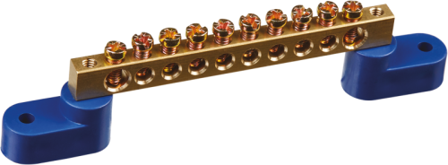 Шина нулевая на двух угловых изол NBB-M69-10C2/B | код 71172 | Navigator Group