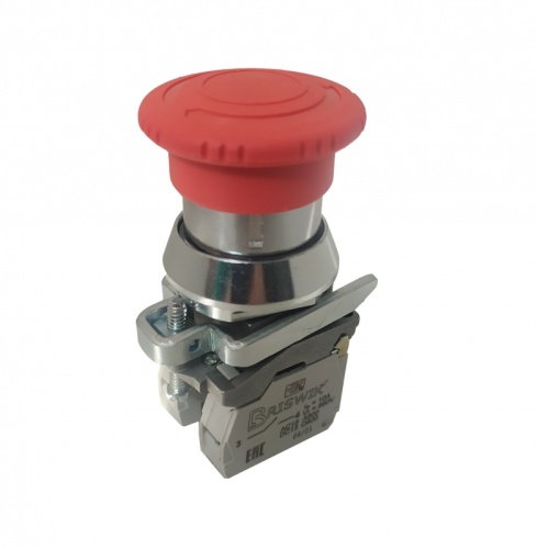Выключатель Briswik КЕ 142/6м -С красный 3но+0нз Гриб с фикс IP66 УХЛ2 10А | код aT-PG-6Ai-0231 | Briswik