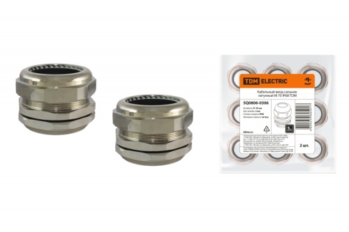 Кабельный ввод-сальник латунный М 70 IP68 TDM | код SQ0806-0306 | TDM Кабельный ввод-сальник латунный М 70 IP68 TDM | код SQ0806-0306 | TDM
