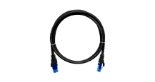 Коммутационный шнур NIKOMAX U/UTP 4 пары, Кат.6 (Класс E), 250МГц, 2хRJ45/8P8C, T568B, заливной, с защитой защелки, многожильный, BC (чистая медь), 24AWG (7х0,205мм), LSZH нг(А)-HFLTx, черный, 0,3м | код NMC-PC4UE55B-003-C-BK | NIKOMAX Сери