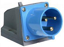 Вилка стационарная AM-514 16A 380В~415В 3P+E IP44 (ANDELI) | код ADL13-047 | ANDELI