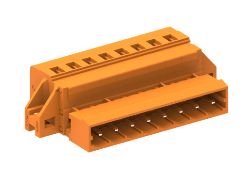 458406/010 Вилка каб. MCS, с крепеж. фланцем, шаг 5.08мм, 6 конт., оранж., шт | код 458406/010 | SUPU