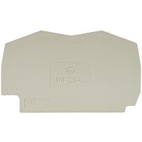 Разделительная пластина, для клемм WKF 2,5 / WKF 4, цвет: серый | код 07.312.2253.0 | Wieland