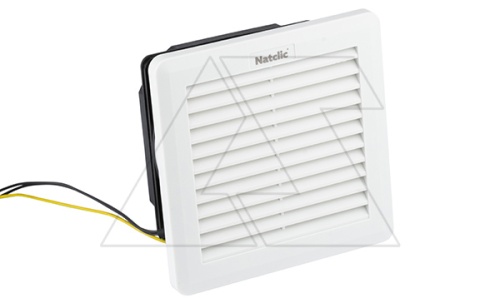 Вентилятор с фильтром SFF сдвижной 16Вт, 65м3/ч, 230VAC, габариты 150x150x57мм, вырез 125x125мм, IP54, RAL7035 | код 01SFF150065A1 | Natclic