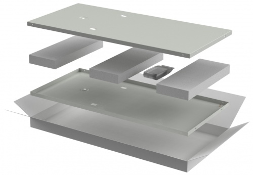 ITK LINEA E Компл. стенок боковых 800мм шкафа 47U сер. | код LE35-47UX8-X | ITK by IEK