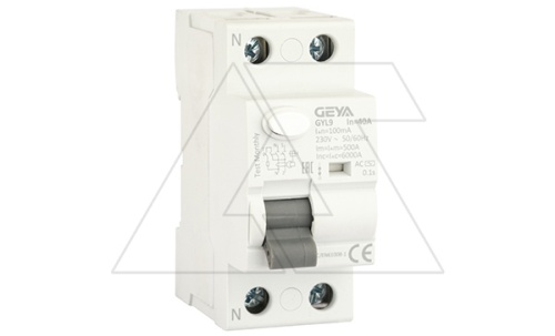 УЗО GYL9-2P-40A-100mA, 2P, 40A, 6 kA, 100mA, тип AC, 2M | код GYL92P40AC100 | GEYA УЗО GYL9-2P-40A-100mA, 2P, 40A, 6 kA, 100mA, тип AC, 2M | код GYL92P40AC100 | GEYA