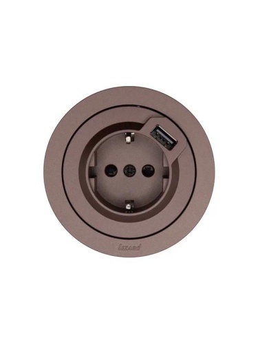 Розетка 1-м СП OSEN с заземл. + USB разъем механизм шоколад LEZARD 743-7388-181 фото 4 Розетка 1-м СП OSEN с заземл. + USB разъем механизм шоколад LEZARD 743-7388-181 фото 4