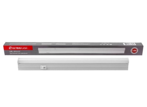 Светильник светодиодный LWL-2016-01 5Вт 6000К 220В с выкл. на корпусе с сетевым проводом пластик. бел. Ultraflash 13944 фото 3