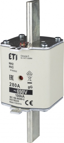 Предохранитель NH-2/gG 280A 690V KOMBI | код 004185320 | ETI Предохранитель NH-2/gG 280A 690V KOMBI | код 004185320 | ETI