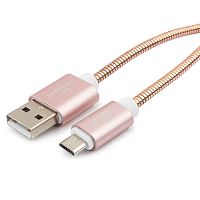 Кабель USB 2.0 Cablexpert CC-G-mUSB02Cu-1.8M, AM/microB, серия Gold, длина 1.8м, золото, блистер | код CC-G-mUSB02Cu-1.8M | Cablexpert