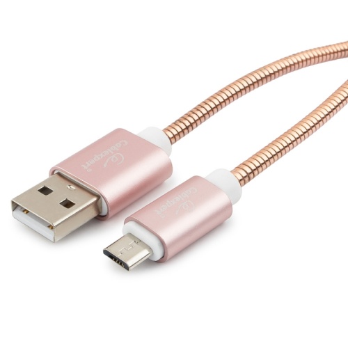 Кабель USB 2.0 Cablexpert CC-G-mUSB02Cu-1.8M, AM/microB, серия Gold, длина 1.8м, золото, блистер | код CC-G-mUSB02Cu-1.8M | Cablexpert