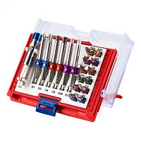 Набор вставок ''бит'' 1/4' TORX HEX PZ PH SLOT 19 предметов | код 058-10019C | Мастак