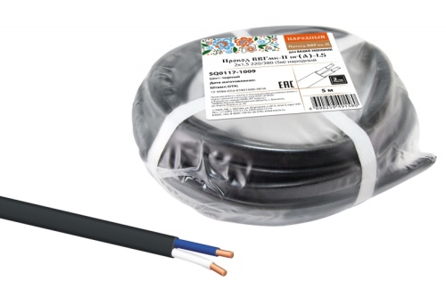 Провод ВВГмб-П нг(А)-LS 2х2.5 220/380 (бухта 90м) Народный ТРТС | код SQ0117-1618 | РЭМЗ ТМ Провод ВВГмб-П нг(А)-LS 2х2.5 220/380 (бухта 90м) Народный ТРТС | код SQ0117-1618 | РЭМЗ ТМ