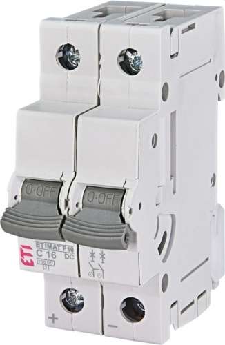 Авт. выключатель ETIMAT P10-DC 2p C63 | код 1903236 | ETI