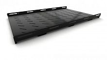 Полка стационарная усиленная глубина 850 мм с боковым креплением нагрузка до 100 кг для шкафов серии TTB TTBR 485х850мм (ШхГ) цвет черный (RAL 9004), Hyperline TSH3H-850-RAL9004 | код 397133 | Hyperline